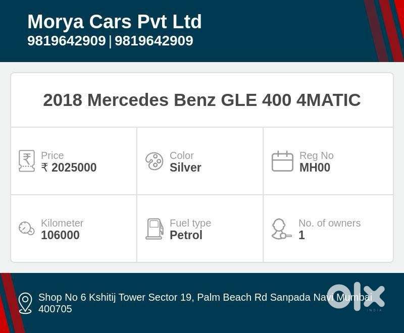 Mercedes-benz Gle 450 4matic Lwb, 2018, Petrol