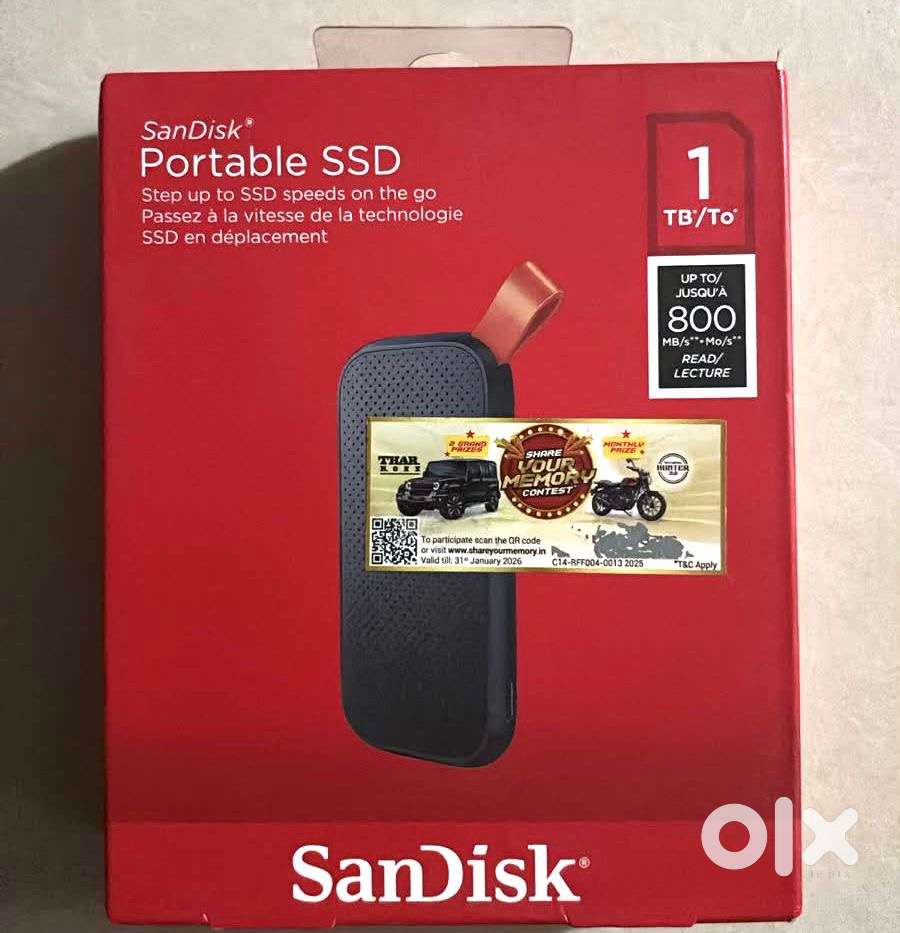Sandisk Portable SSD 1TB x 2 Pieces