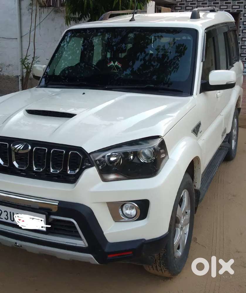 Mahindra Scorpio S 11 White Color Vip Sikar Number