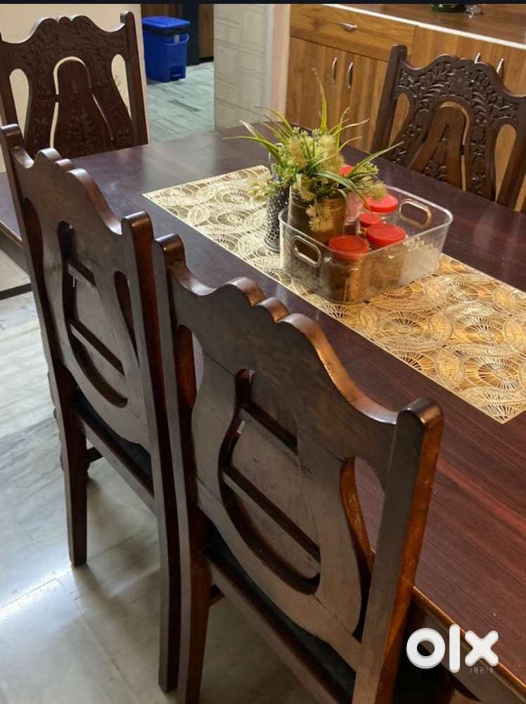 Wood Dining table with chairs