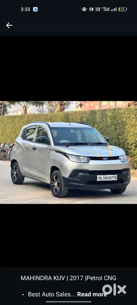 Mahindra Kuv 2017 Model Petrol With Cng Fetted