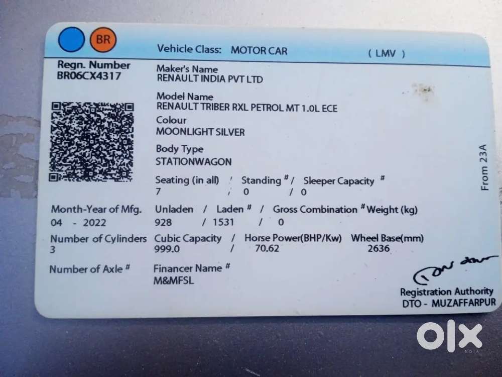 Renault Triber 2022 Petrol 95000 Km Driven