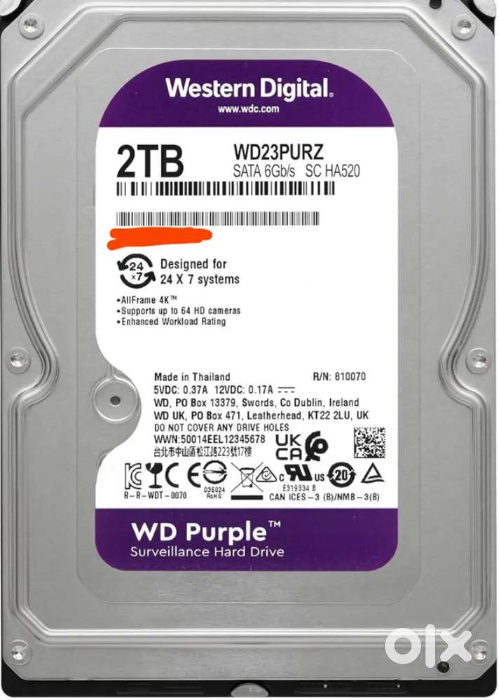 2TB WD HARDISK