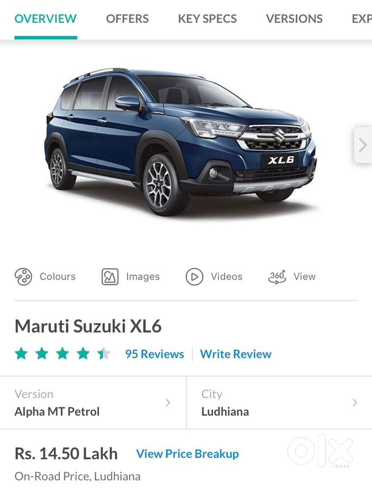 Maruti Suzuki Xl6 2019 Petrol Well Maintained