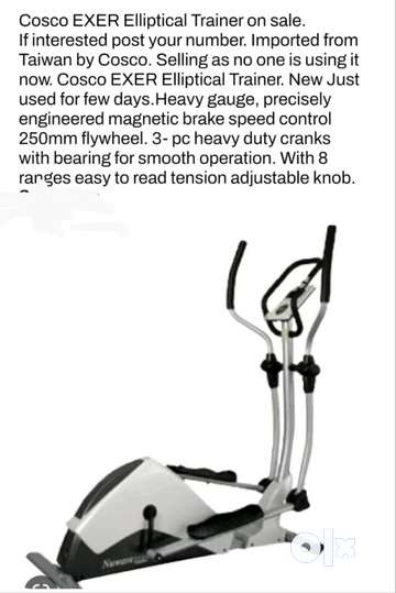 Cross trainer cosco hotsell