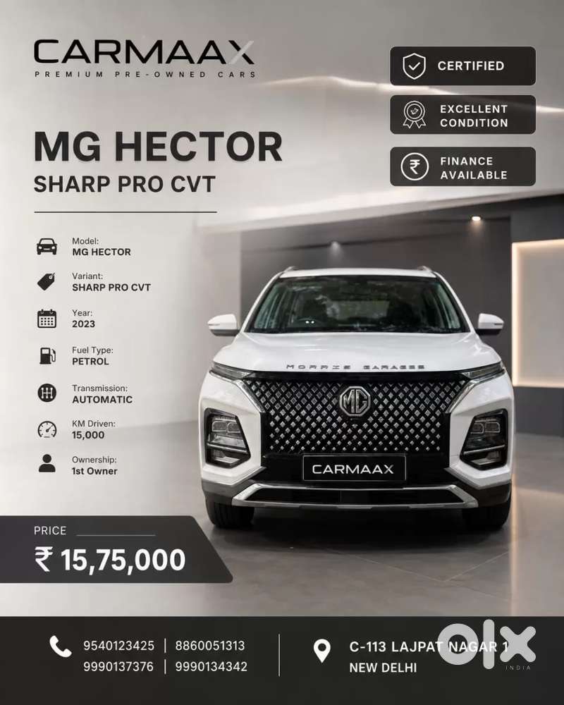 Mg Hector Sharp Pro 1.5 Turbo Cvt, 2023, Petrol