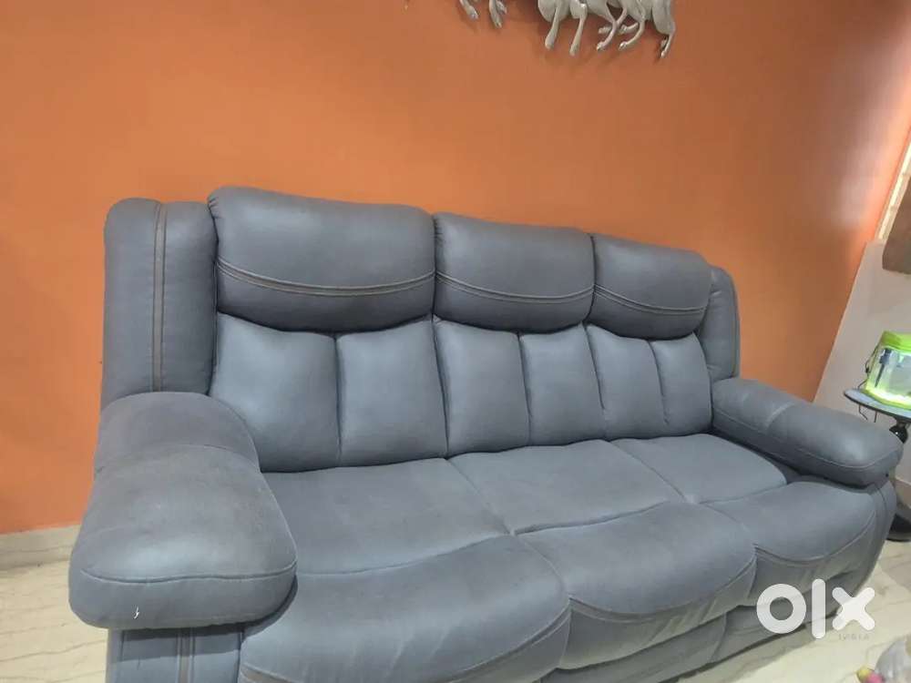 Premium Triple Seater Grey Sofa