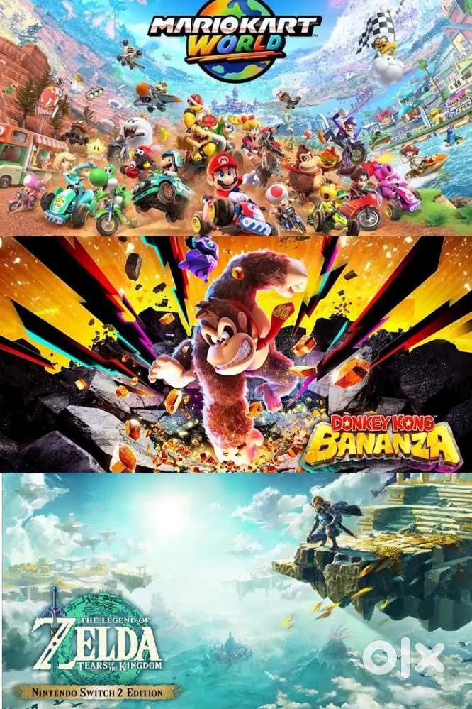 All Nintendo Switch & PlayStation Games Zelda,Mario,Wwe26,Cricket