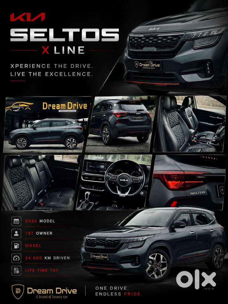 Kia Seltos 1.5 X-line Diesel At, 2022, Diesel