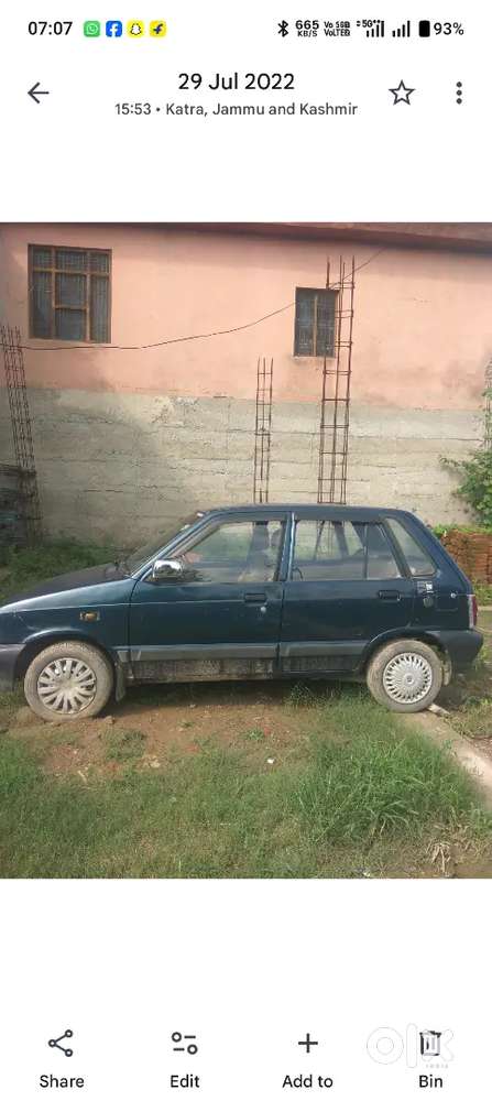 Maruti Suzuki 800 2009 Petrol 61000 Km Driven Petrol+ Lpg, Ac 2029