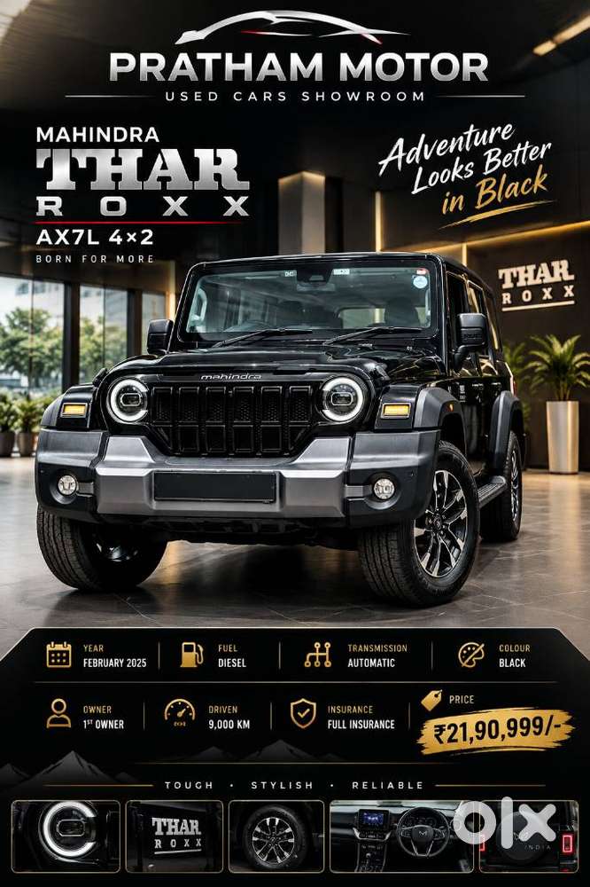 Mahindra Thar Roxx Ax7 L Diesel At 2wd, 2025, Diesel