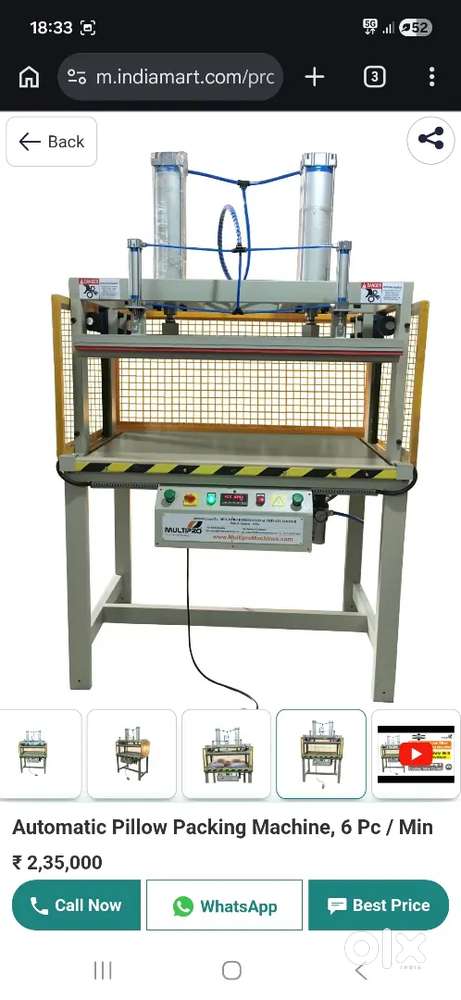 Pillow compress machine