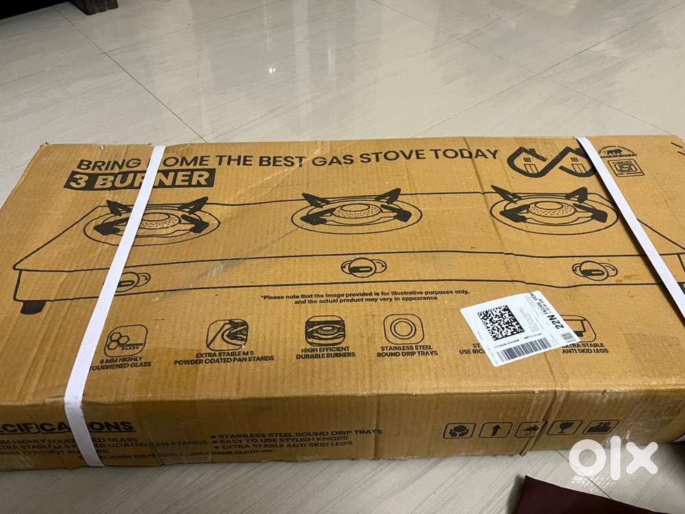 Gas Stove three burner glass top gas stove