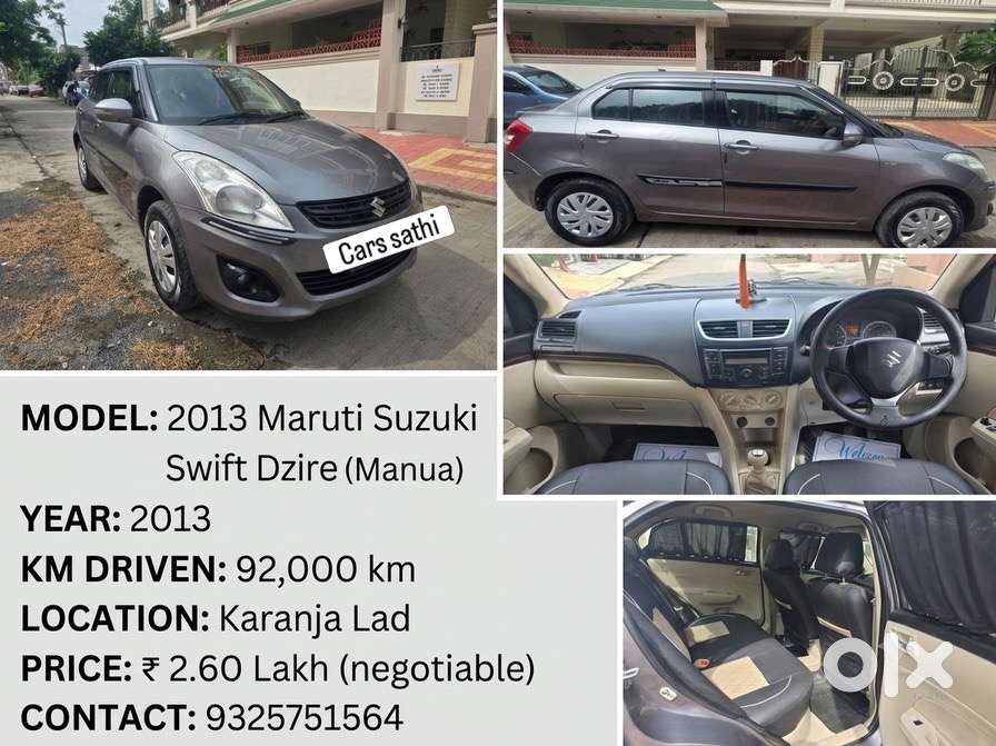 Maruti Suzuki Dzire 2013 Petrol 92000 Km Driven