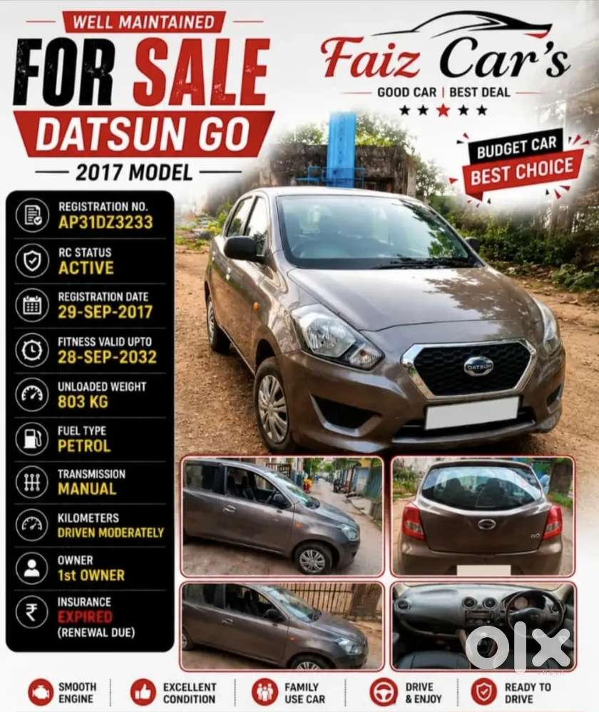 Datsun Go 2017 Petrol Well Maintained