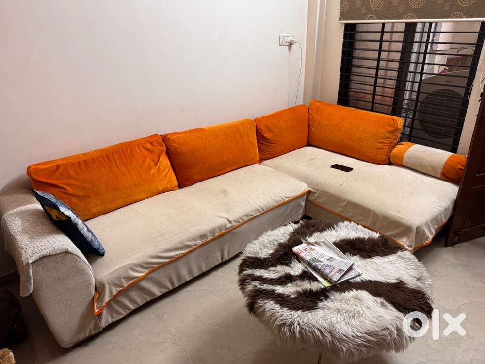 L shape extra comfy sofa