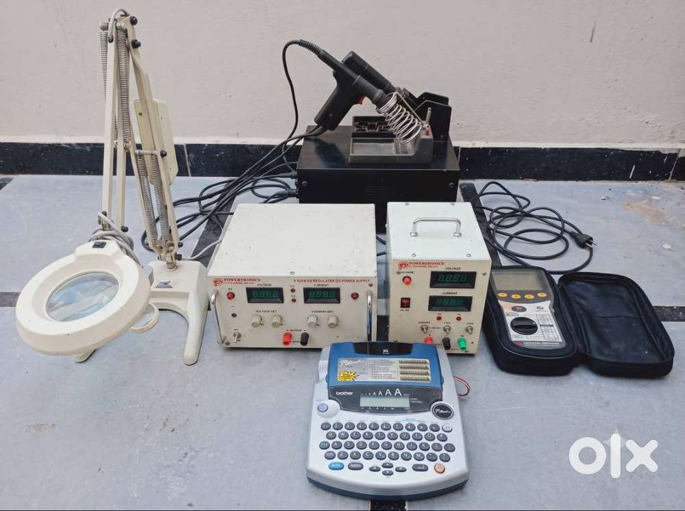 Lab & PCB Tools: Hakko 701, Megger, DC Supplies, Lamp & Brother