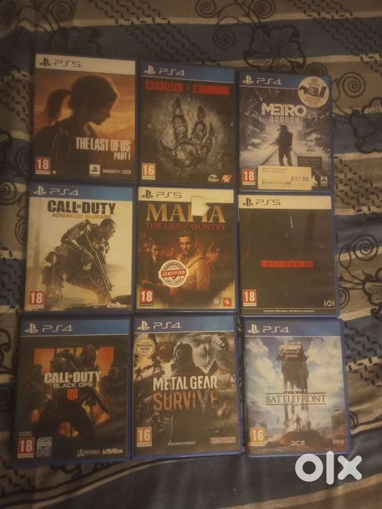 Ps5 and ps4 games all avaliable
