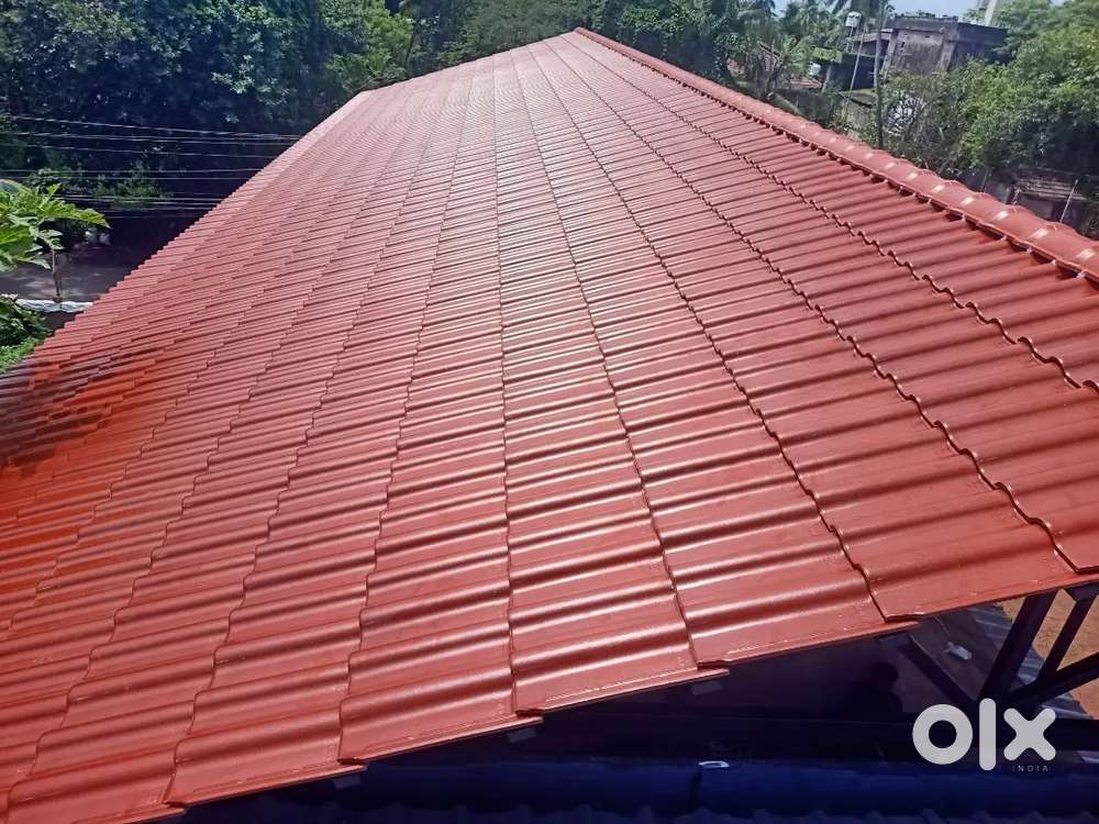 Roof Tile Works (ടെറസിന് മുകളിൽ ഓട് വിരിക്കൽ)