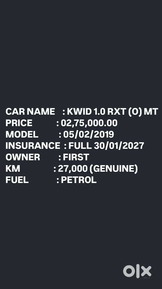 Renault Kwid 1.0 Rxt Optional, 2019, Petrol