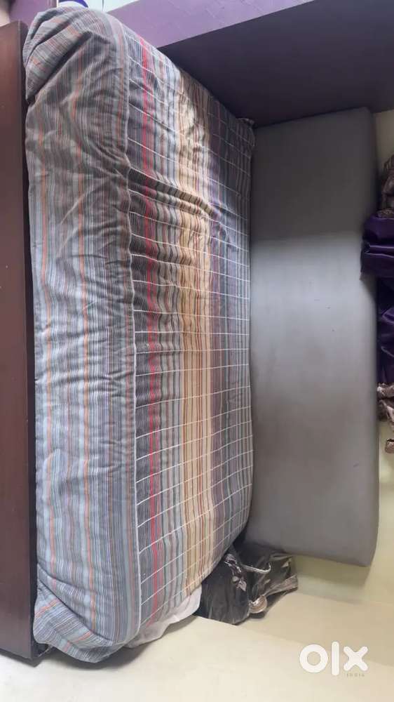 SOFA CUM BED WITH MATTRESS AND STORAGE