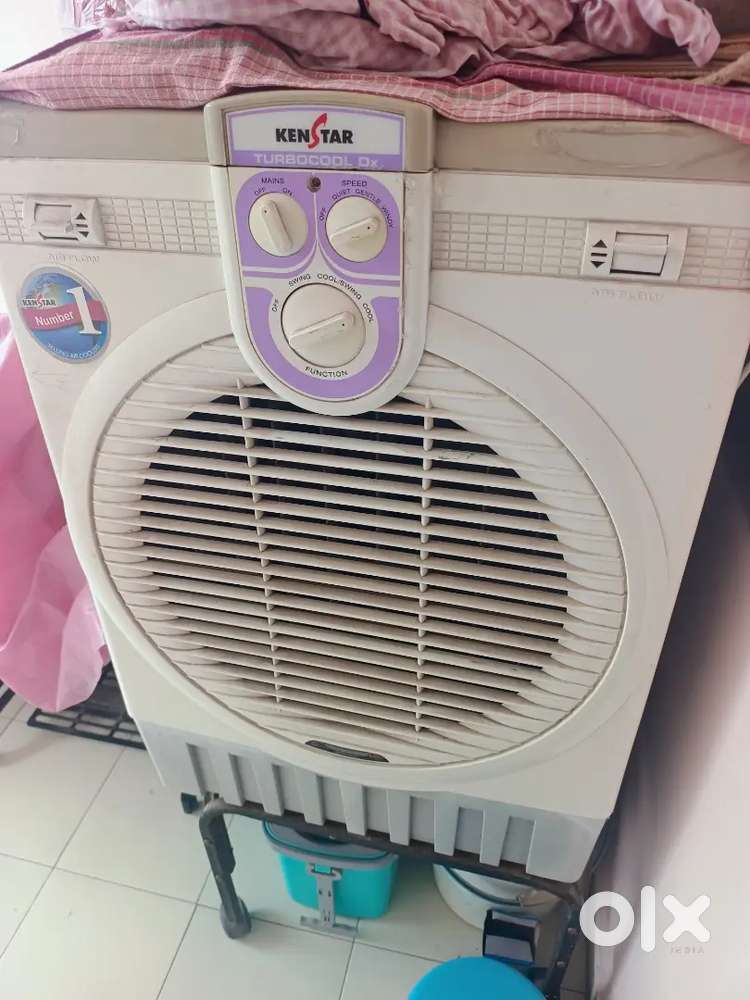 Kenstar Turbo Cool Super Air Cooler (White) - 60L with iron stand