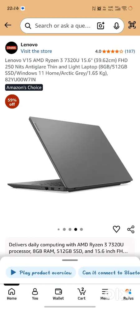 Lenovo rising 5. 8gm ram 512 rom