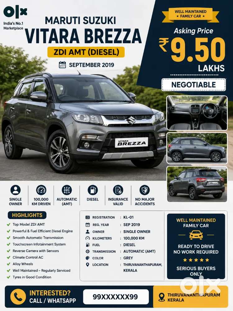 Maruti Suzuki Vitara 2019 Zdi Diesel Single Owner