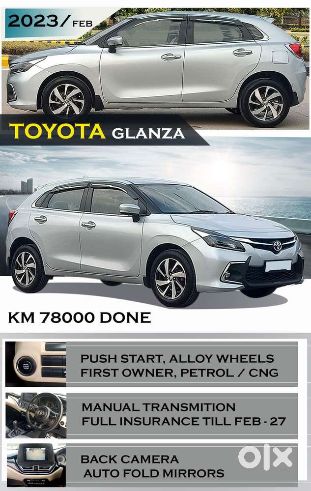 Toyota Glanza 1.2 G E-cng, 2023, Cng & Hybrids