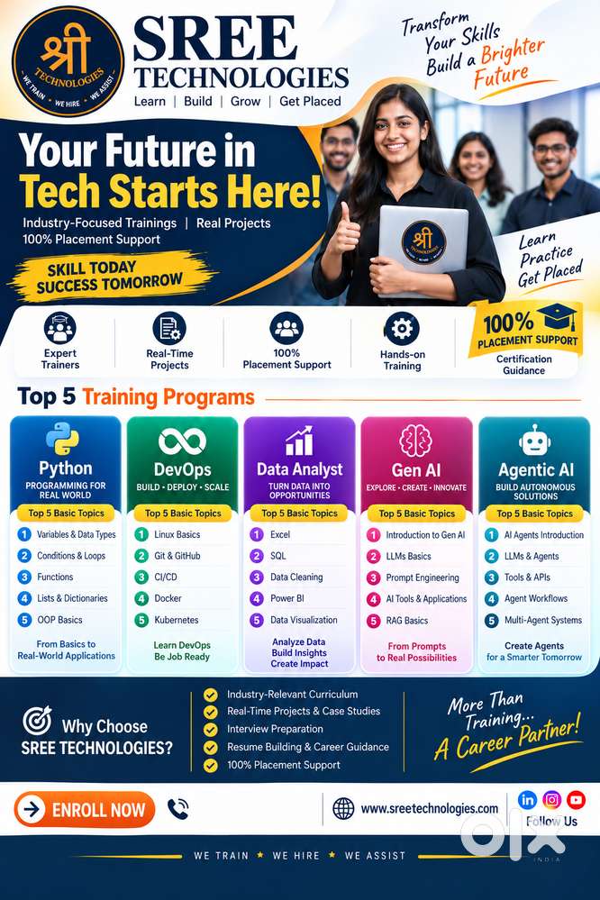 Launch Your IT Career with Sree Technologies &ndash; Enroll Today!