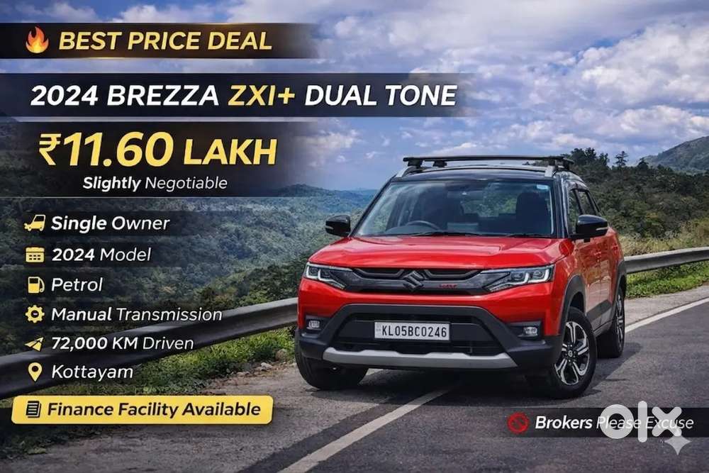 2024 Brezza Zxi+ Dual Tone  Single Owner  Top Variant