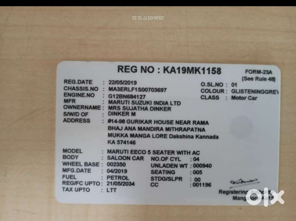 Maruti Suzuki Eeco 5 Seater Ac, 2019, Petrol