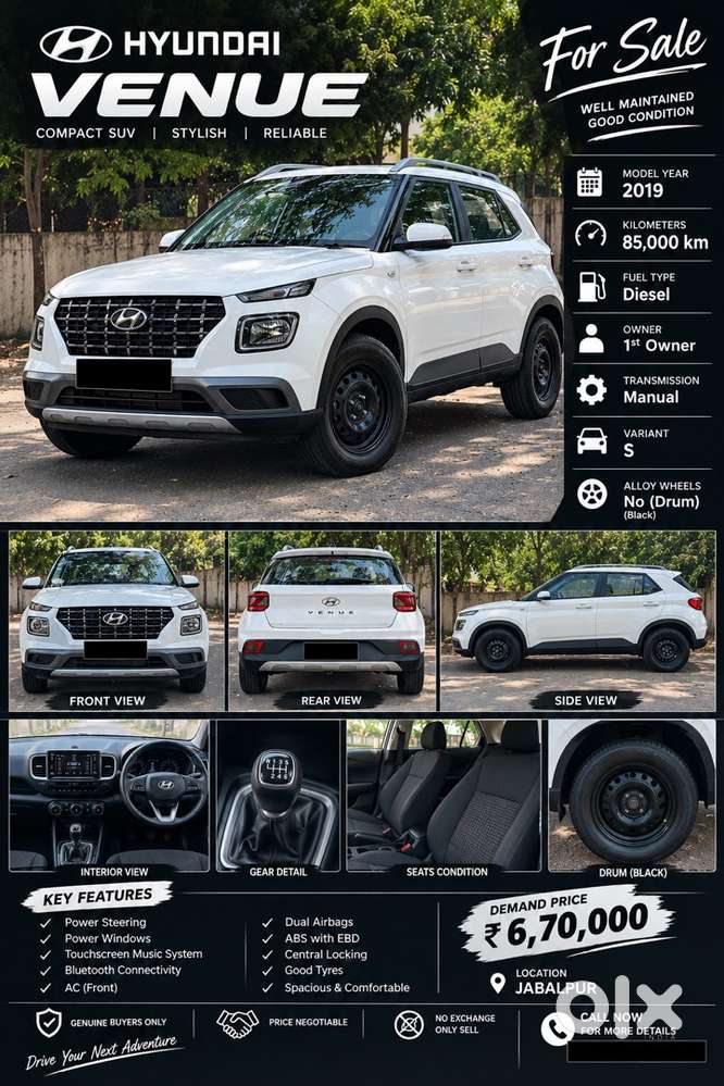 Hyundai Venue Diesel Well Maintained