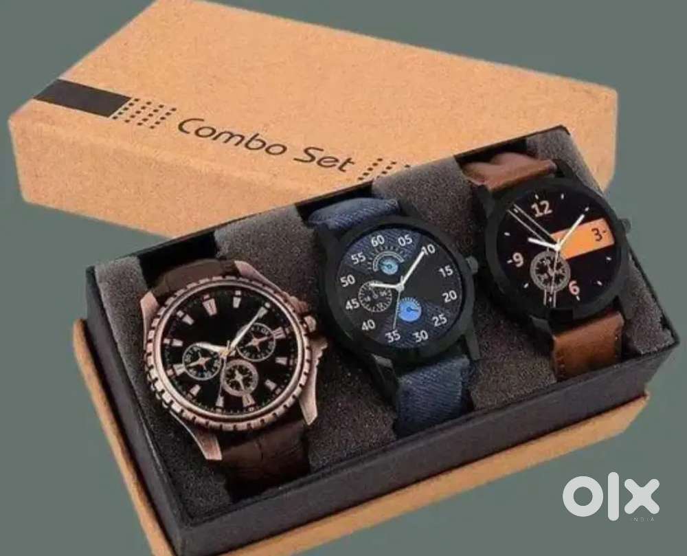 Set of 3 watches only at ₹500 - Men in undefined, - 1841457301