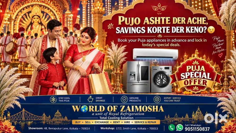 Puja Special Offer on AC, Refrigerator & Washing Machine in Kolkata