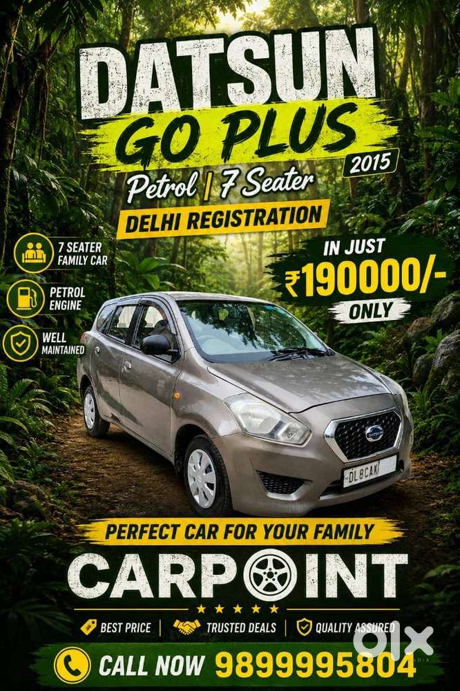 Datsun Go Plus A, 2015, Petrol