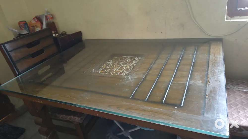 Glass dining table