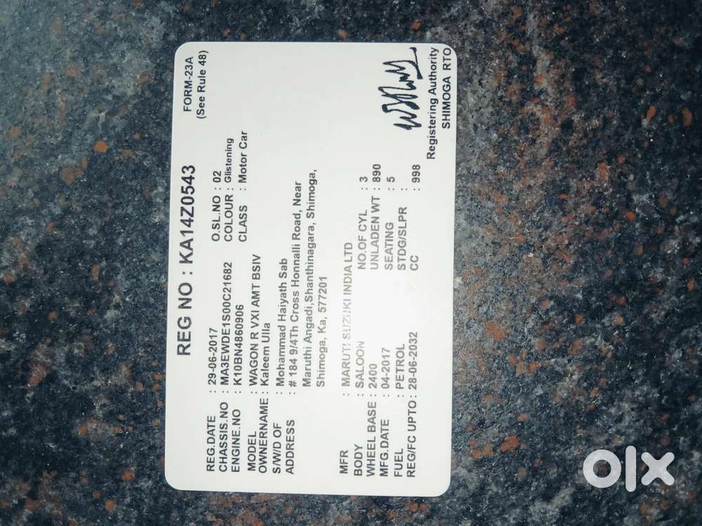 Maruti Suzuki Wagon R Vxi Amt1.2, 2017, Petrol