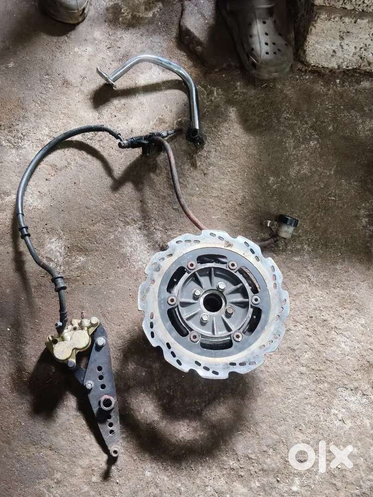 Rear disk break set