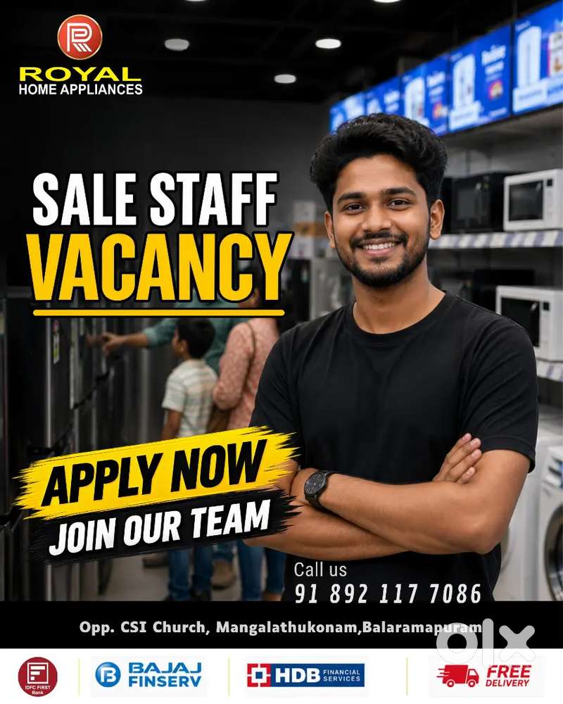 SALES STAFF REQUIRED