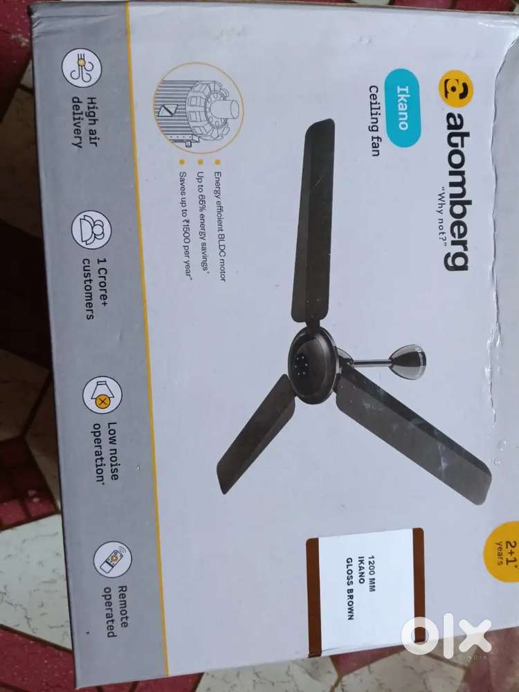New box pack Atomberg selling fan 1200mm