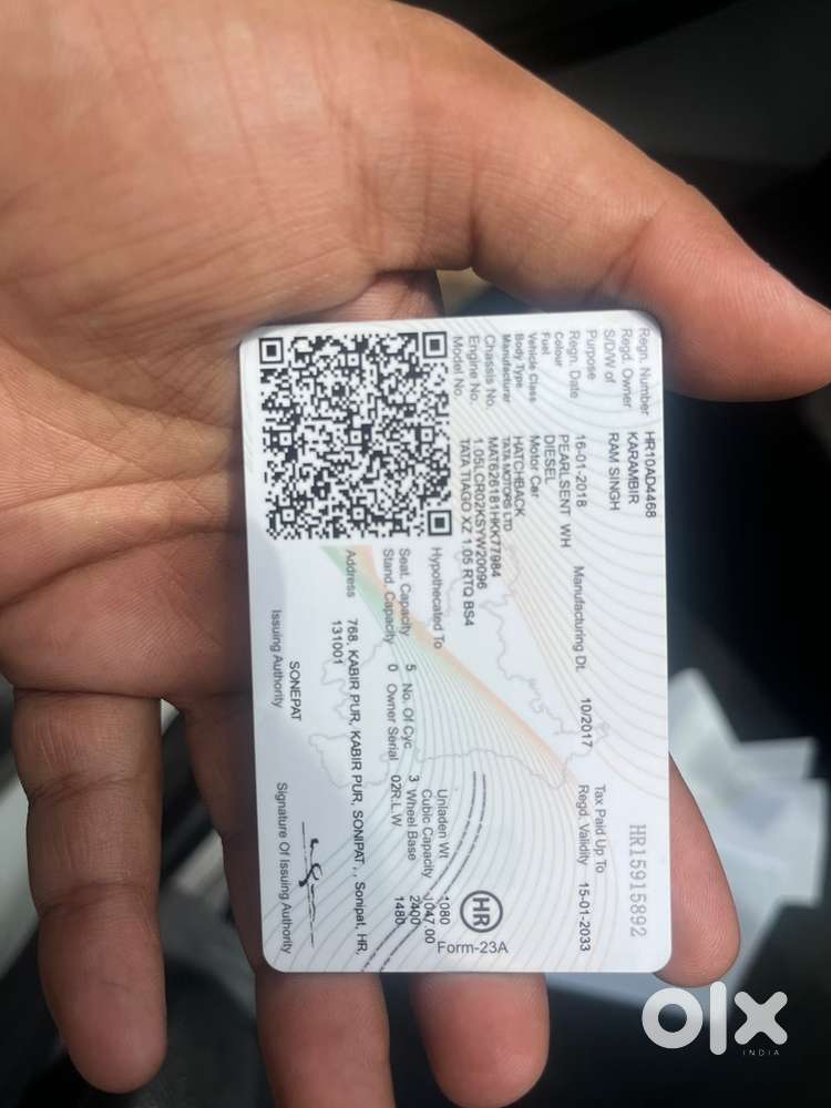 Tata Tiago Ev Diesel 2nd Owner 2018