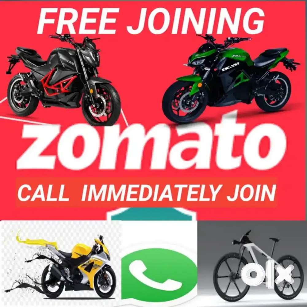 WITHIN 23 HOUR YOU CON START WORK ZOMATO FOOD DELIVERY JOB S Delivery & Collection 1754012918