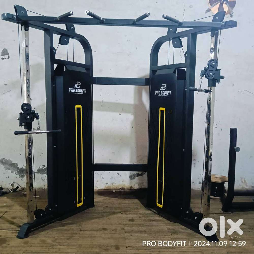 Full gym machine setup at nominal cost in best look direct by company.