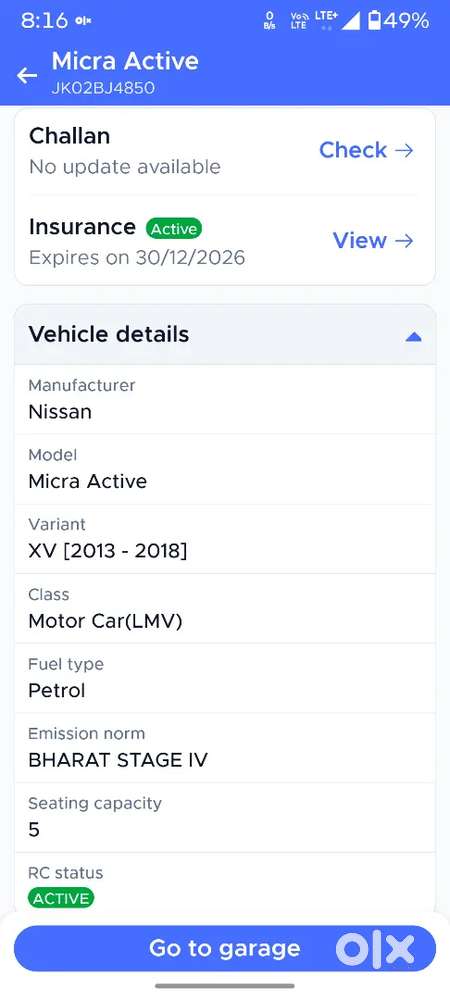 Nissan Micra Active 2015 Petrol 55000 Km Driven