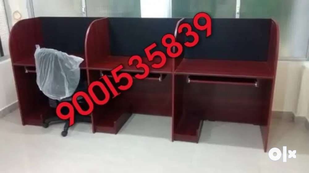 New three seater workstation telecaller table office furniture compute ...