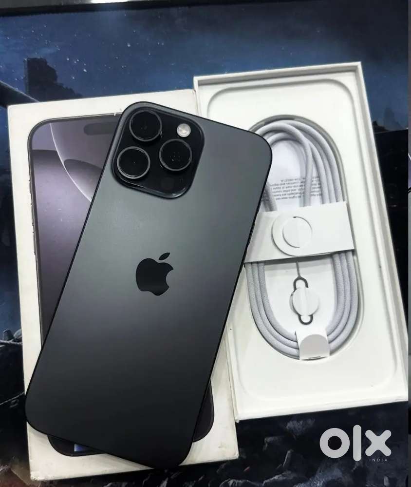 IPhone 16 pro black titanium colour 512gb box & bill also call me..