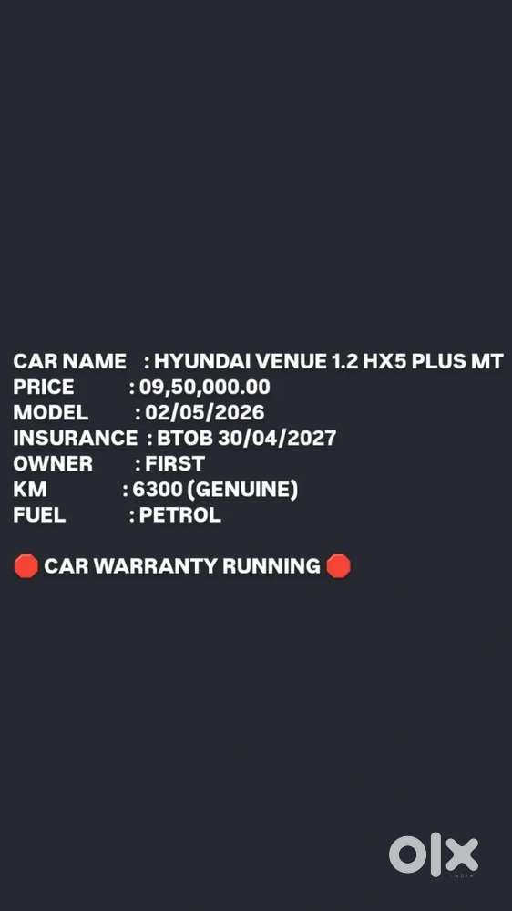 Hyundai Venue, 2026, Petrol