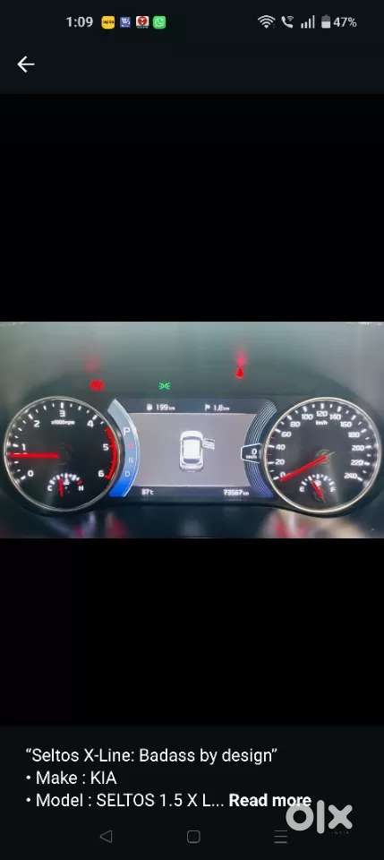 Kia Seltos 1.5 X-line Diesel At, 2022, Diesel