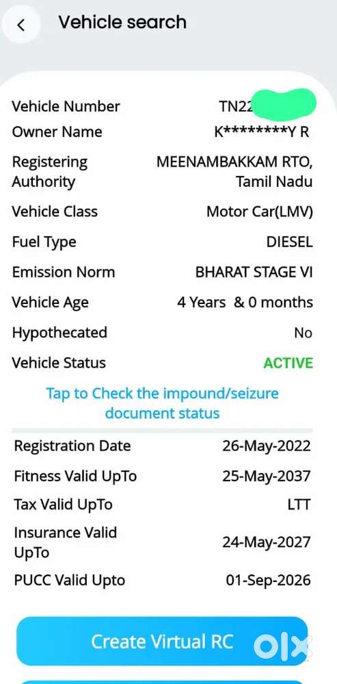 Toyota Innova Crysta 2022 Diesel 175000 Km Driven